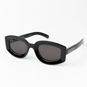 NEW Gucci GG1719S 001 Black Grey Women Square Sunglasses GG 1719S